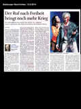 Salzburger Nachrichten 12.9.2014